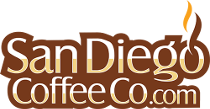 A picture of the san diego coffee company logo.
