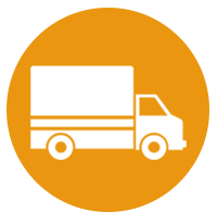 A truck is shown in an orange circle.