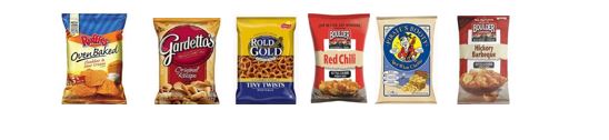 A bag of rold gold and a bag of red chili